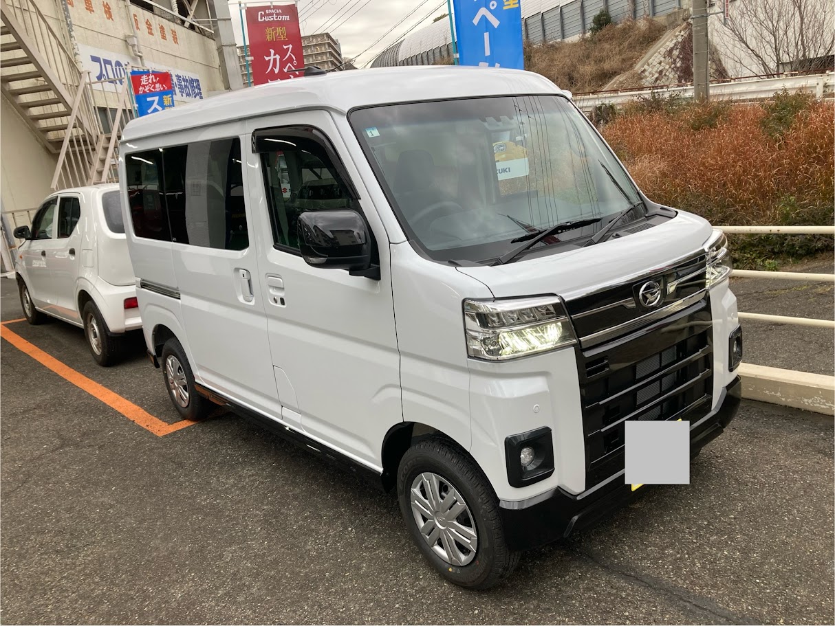 新車　ハイゼット　納車いたしました